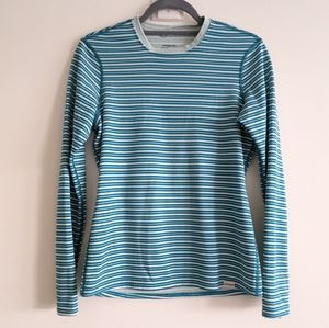 Patagonia Capilene® 3 Midweight Polartec Long Sleeve Striped Crew Baselayer